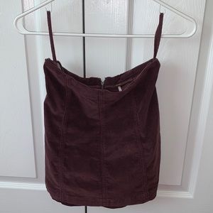 Free People maroon skirt